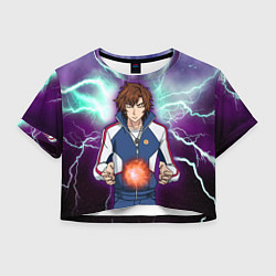 Футболка 3D укороченная женская Маг на полную ставку Quanzhi Fashi, цвет: 3D-принт