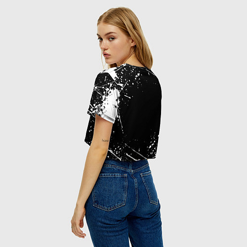 Женский топ ИНЬ ЯНЬ КОТИКИ БРЫЗГИ И НИЧЕГО ЛИШНЕГО / 3D-принт – фото 4