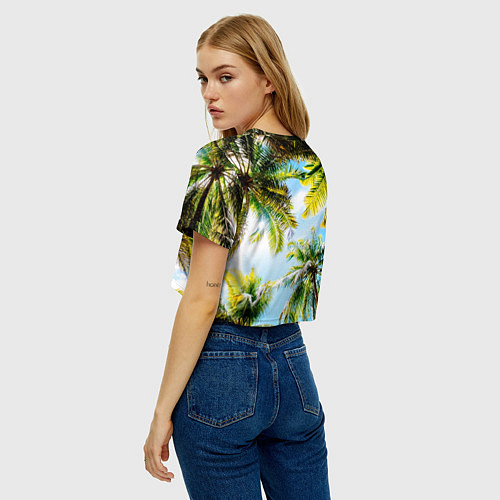 Женский топ Пальмы под солнцем / 3D-принт – фото 4