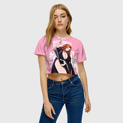 Футболка 3D укороченная женская Matsumoto Rangiku, цвет: 3D-принт — фото 2