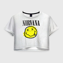 Женский топ Nirvana логотип гранж