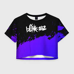 Женский топ Blink 182 Purple Grunge