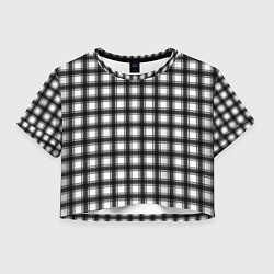 Женский топ Black and white trendy checkered pattern