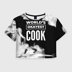 Женский топ Worlds okayest cook - dark