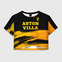 Женский топ Aston Villa - gold gradient: символ сверху