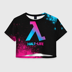 Женский топ Half-Life - neon gradient