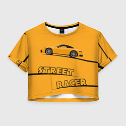 Женский топ Желтая машинка street racer