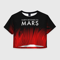 Женский топ Thirty Seconds to Mars red plasma