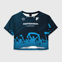 Футболка 3D укороченная женская Hoffenheim legendary форма фанатов, цвет: 3D-принт
