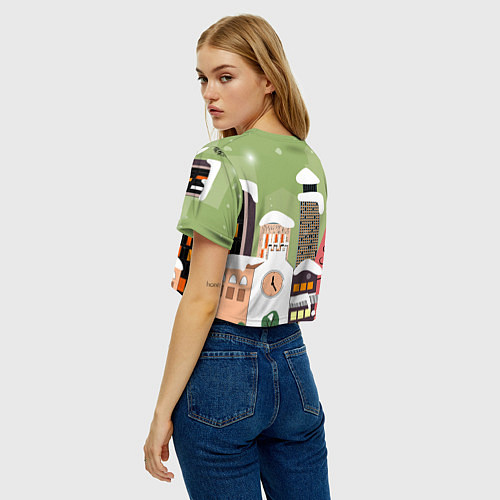 Женский топ Доброго нового года / 3D-принт – фото 4