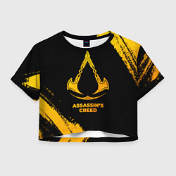 Женский топ Assassins Creed - gold gradient