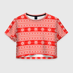 Женский топ New Year snowflake pattern