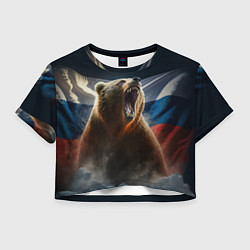Женский топ Русский медведь патриот