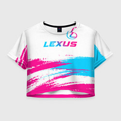 Женский топ Lexus neon gradient style: символ сверху