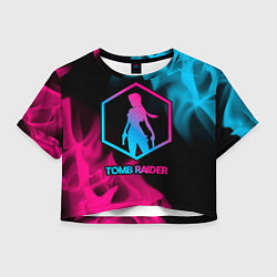 Женский топ Tomb Raider - neon gradient