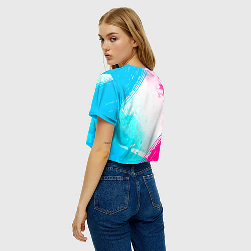 Женский топ Evangelion neon gradient style / 3D-принт – фото 4
