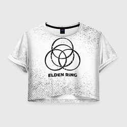 Женский топ Elden Ring с потертостями на светлом фоне