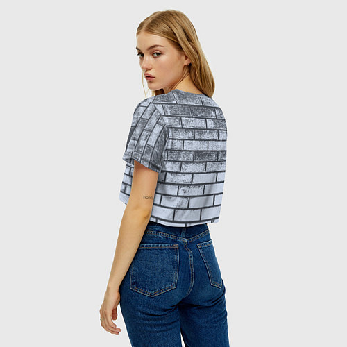 Женский топ Grey wall / 3D-принт – фото 4