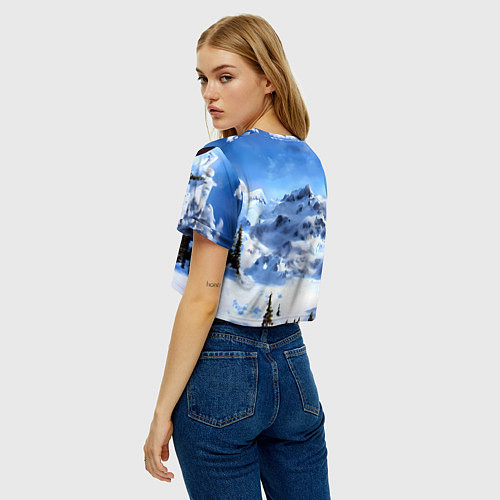 Женский топ Мамонт ледникового периода / 3D-принт – фото 4