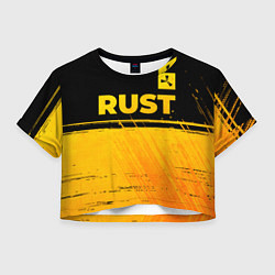 Женский топ Rust - gold gradient: символ сверху