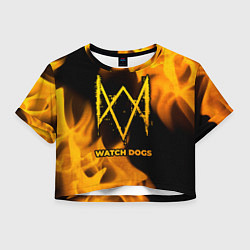 Женский топ Watch Dogs - gold gradient