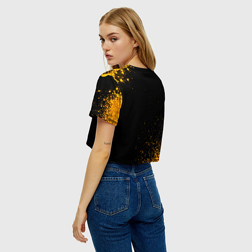 Женский топ Black Clover - gold gradient / 3D-принт – фото 4