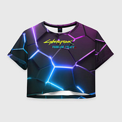 Женский топ Cyberpunk 2077 phantom liberty neon