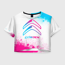 Женский топ Citroen neon gradient style