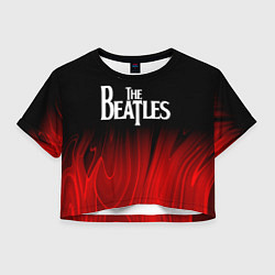 Женский топ The Beatles red plasma