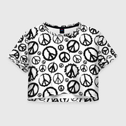 Женский топ Many peace logo