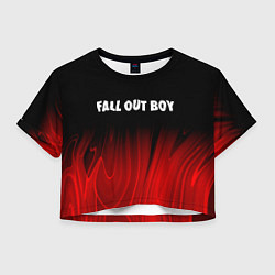 Женский топ Fall Out Boy red plasma