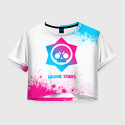 Женский топ Brawl Stars neon gradient style