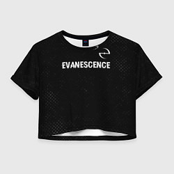 Женский топ Evanescence glitch на темном фоне: символ сверху