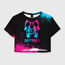 Женский топ Deftones - neon gradient