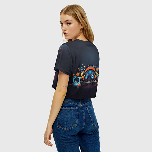 Женский топ Диджейский пульт / 3D-принт – фото 4