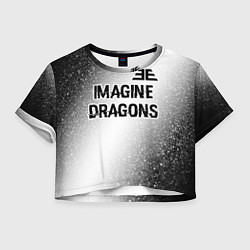 Женский топ Imagine Dragons glitch на светлом фоне: символ све