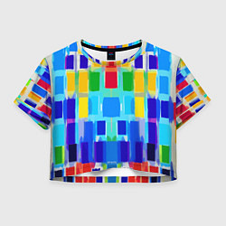 Женский топ Colorful strips - pop art - vogue