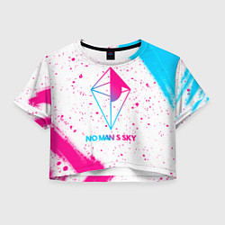 Женский топ No Mans Sky neon gradient style
