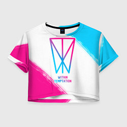 Женский топ Within Temptation neon gradient style