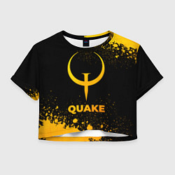 Женский топ Quake - gold gradient