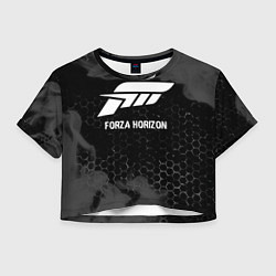 Женский топ Forza Horizon glitch на темном фоне