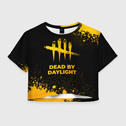 Женский топ Dead by Daylight - gold gradient