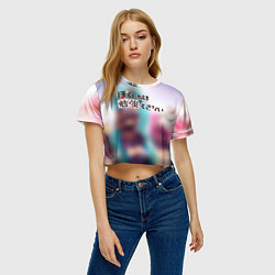 Футболка 3D укороченная женская Kimitachi wa Dou Ikiru ka, цвет: 3D-принт — фото 2
