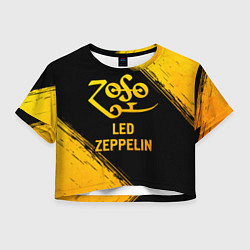 Женский топ Led Zeppelin - gold gradient