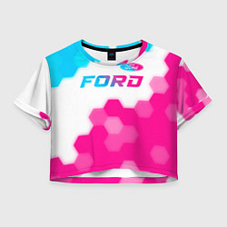 Женский топ Ford neon gradient style посередине