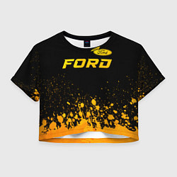 Женский топ Ford - gold gradient посередине