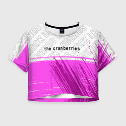 Женский топ The Cranberries rock legends посередине