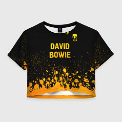 Женский топ David Bowie - gold gradient посередине