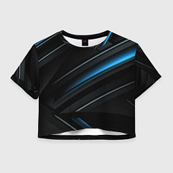 Женский топ Абстрактная вселенная синего и черного