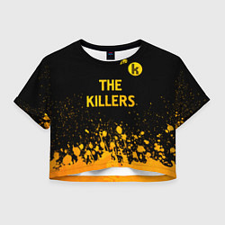 Женский топ The Killers - gold gradient посередине